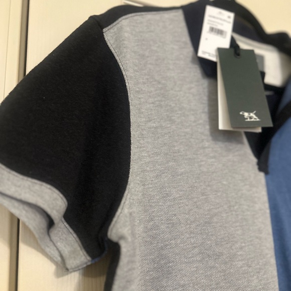 ♦️ Gunn Polo New Men’s Short Sleeve Colorblocked Polo Size Medium - Picture 9 of 10